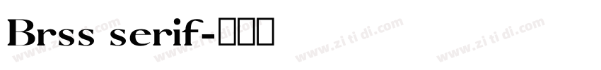 Brss serif字体转换